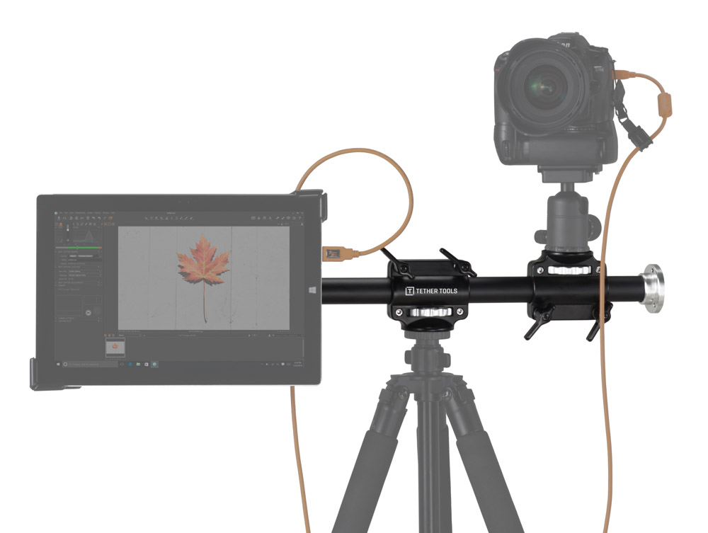 rstaa4-rock-solid-tether-tools-tripod-crossbar-surface-pro-gray