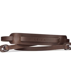 Leica Carrying Strap with Shoulderpad leather dark brown